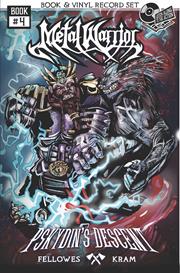 Metal Warrior s/c #4 (of 9) Pskydins Descent A Brutal Killing Machine With 7 In Vinyl