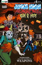 Junior High Horrors Run & Hide #1 Cvr A Eric Kent Weapons Spoof Bagged With Trading Card