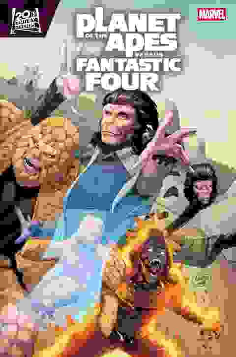 Planet Of The Apes Vs. Fantastic Four #2 Cvr A Greg Land