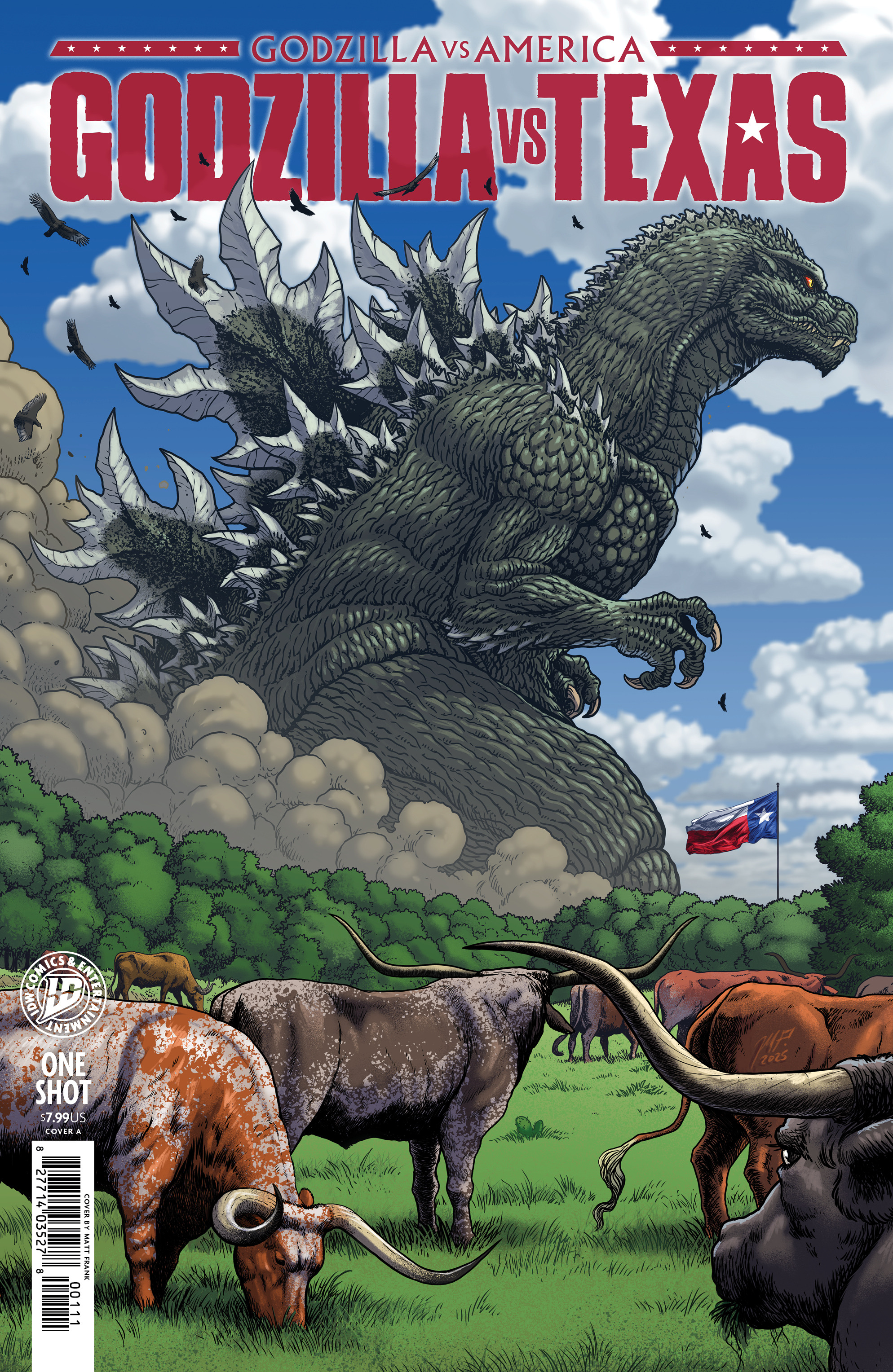 Godzilla Vs. America: Texas Cvr A Matt Frank