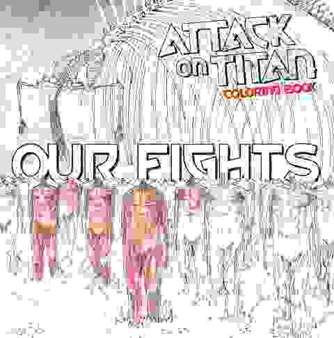 Attack On Titan Coloring Book Vol 02 Our Fights (+ Vat)